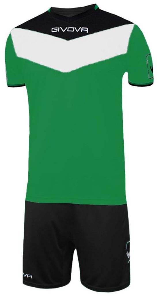 Givova - "Campo" Fußball-Kit für Kinder PP11175 (3XS) (Schwarz/Grün)