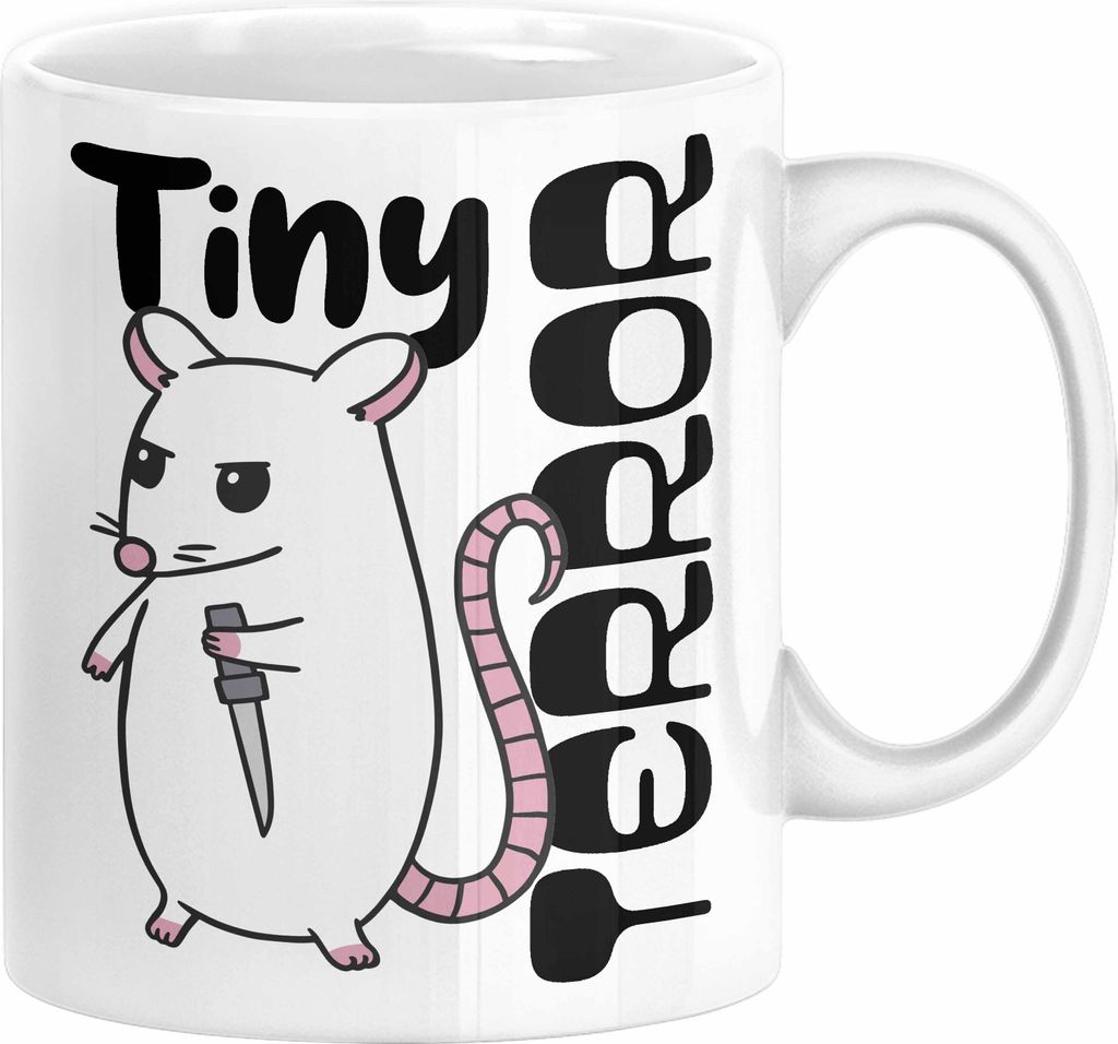 Beste Freundin Tasse Geschenk Tiny Terror Geschenkidee für Kollegin oder Beste Freundin (Weiß)