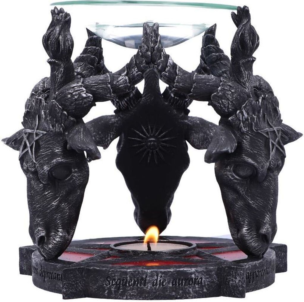Baphomet Duftlampe Ölbrenner 13,5cm - Okkultes Design aus Produktbild 