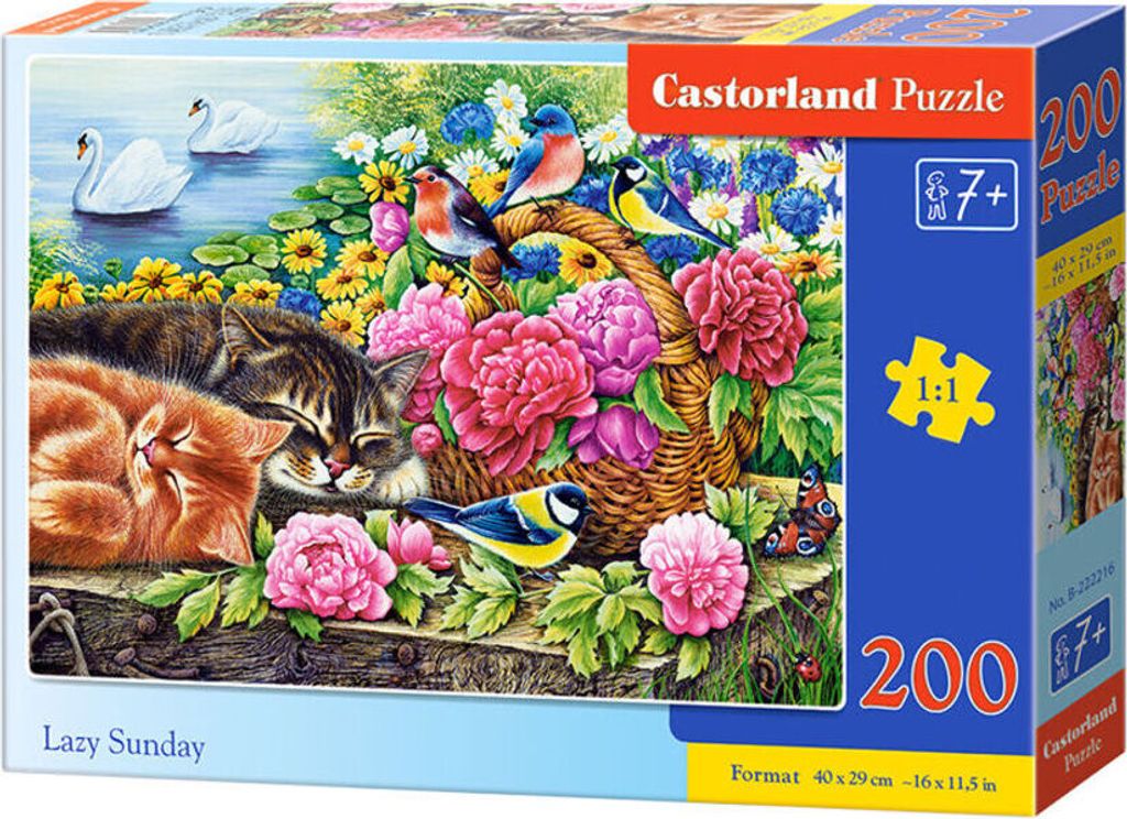 CASTORLAND Puzzle 200 Teile - Lazy Sunday