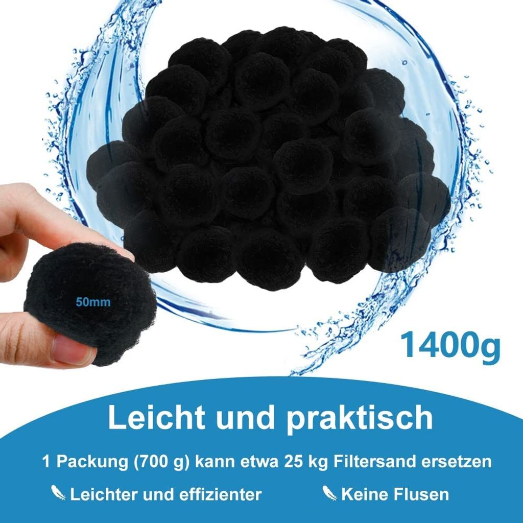 YARDIN Filterbälle Filter Balls 1400g Kaufland.de