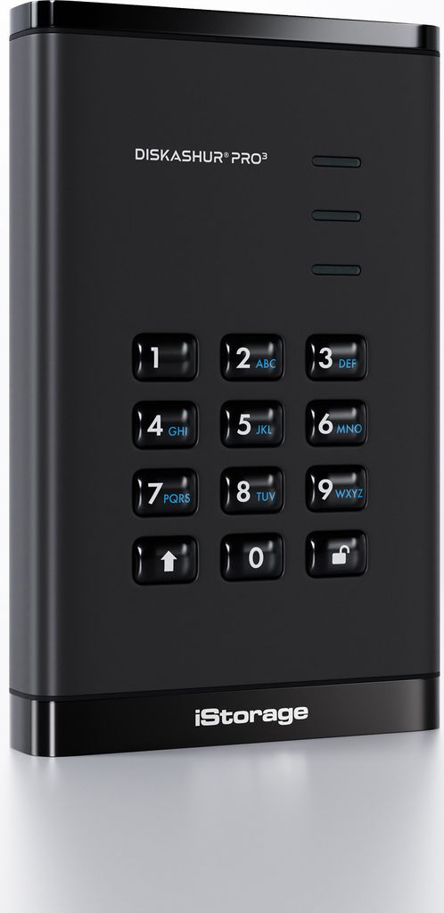 iStorage diskAshur PRO3 HDD 256-bit 1TB FIPS 140-3 Level 3, 1 TB, 3.2 Gen 1 (3.1 Gen 1), Schwarz