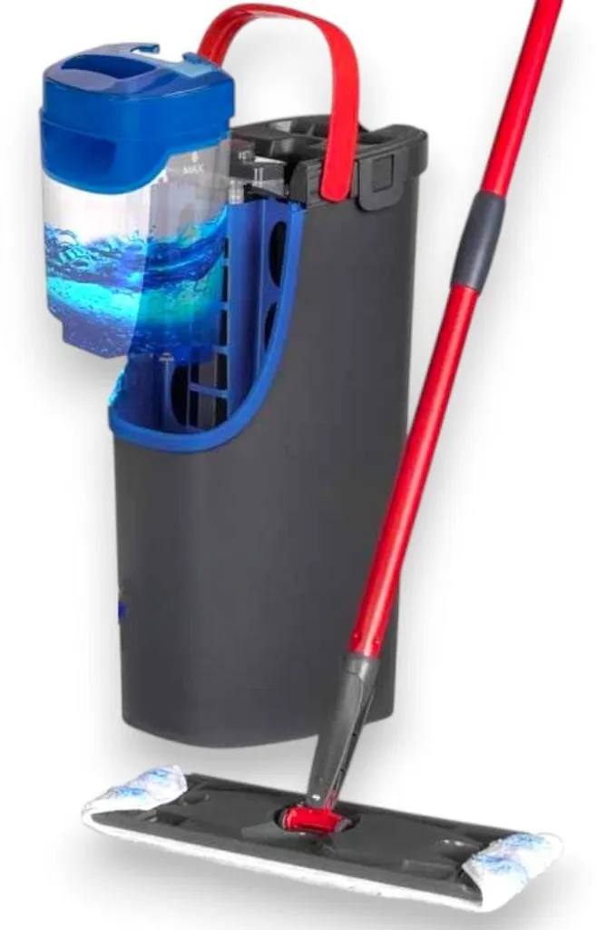 Dites Adieu à l'Eau Sale avec le Balai Vileda Flatmop H2PRO à Plaque