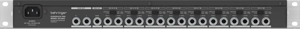 Behringer RX1602 V2 : Solution de Mixage Rack 16 Voies sans Souffle - 2