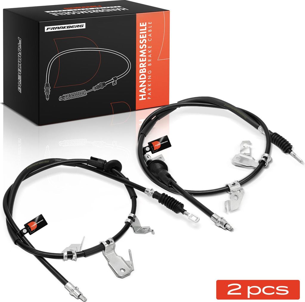 Frankberg 2x Seilzug Feststellbremse Hinterachse beidseitig für Mitsubishi Colt Z2A Z3A Smart