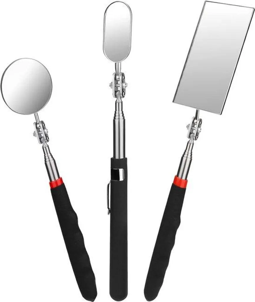 Kit de miroirs d'inspection télescopiques articulés pour mécanique