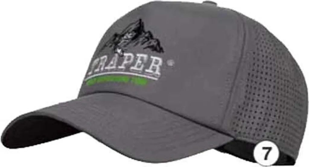 Casquette Grise Traper Fly Montana Trout - Textile Respirant et Robuste