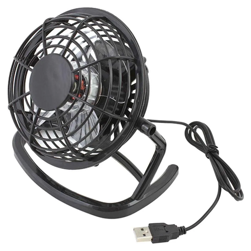 Fini la chaleur au bureau avec le ventilateur USB APT AK35C noir discret