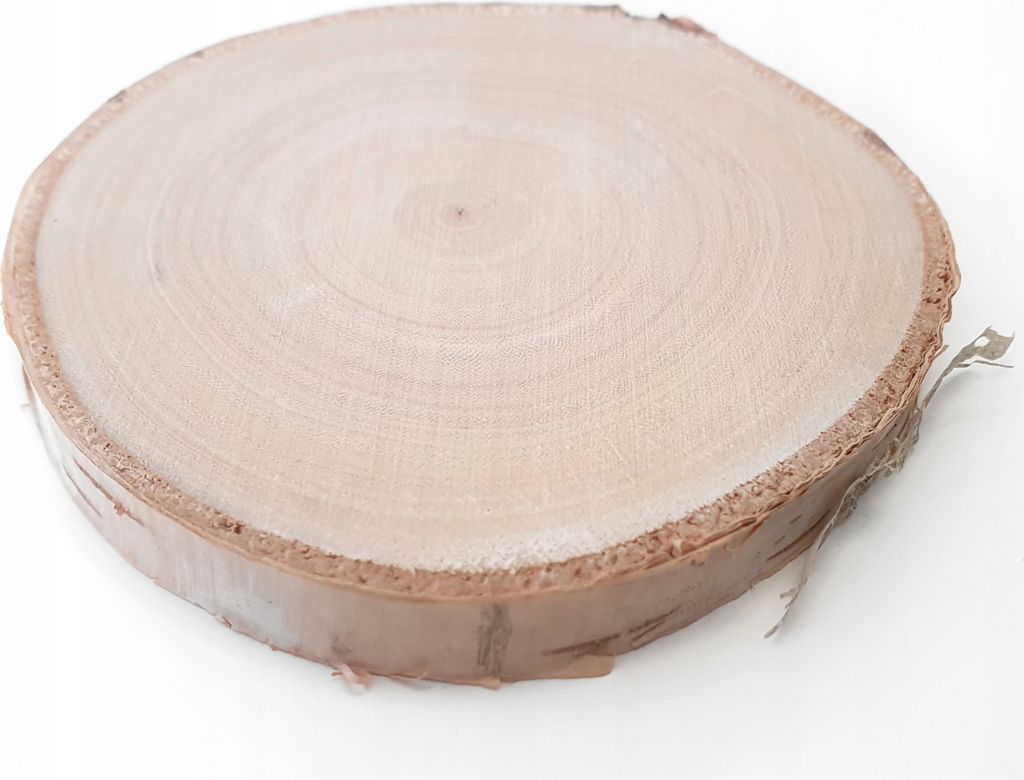 Plaster krążek drewno brzozowy podkładka pod kubek Zdjęcie produktu 