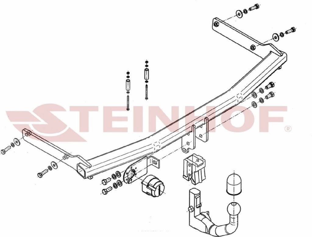 Z547010 Anhängerkupplung passend für MAZDA 5 2010-2015 abnehmbar