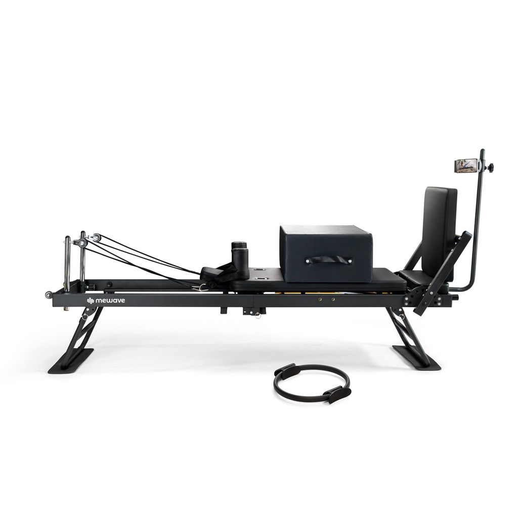 Mewave Pilates reformer Pro SET Schwarz