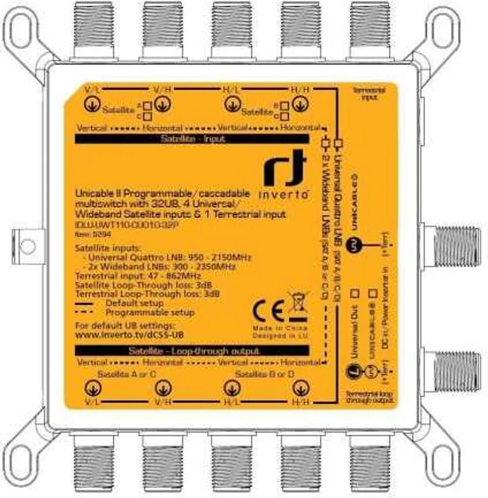 Kathrein EXE 2512 Commutateur Multiple SAT Cascade Unicable Entrées