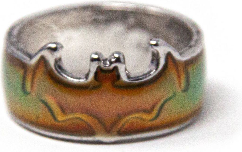 Ring für Kinder - Stimmungsring Fledermaus - Ø 1,6cm