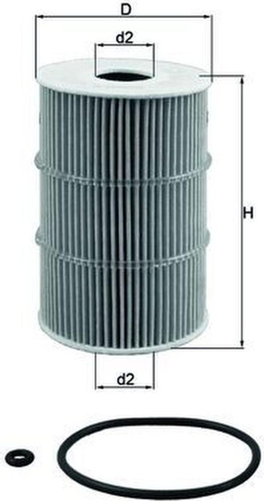 Ölfilter MAHLE OX 378D Filtereinsatz für HYUNDAI HD HEAVY HD LIGHT HD MEDIUM