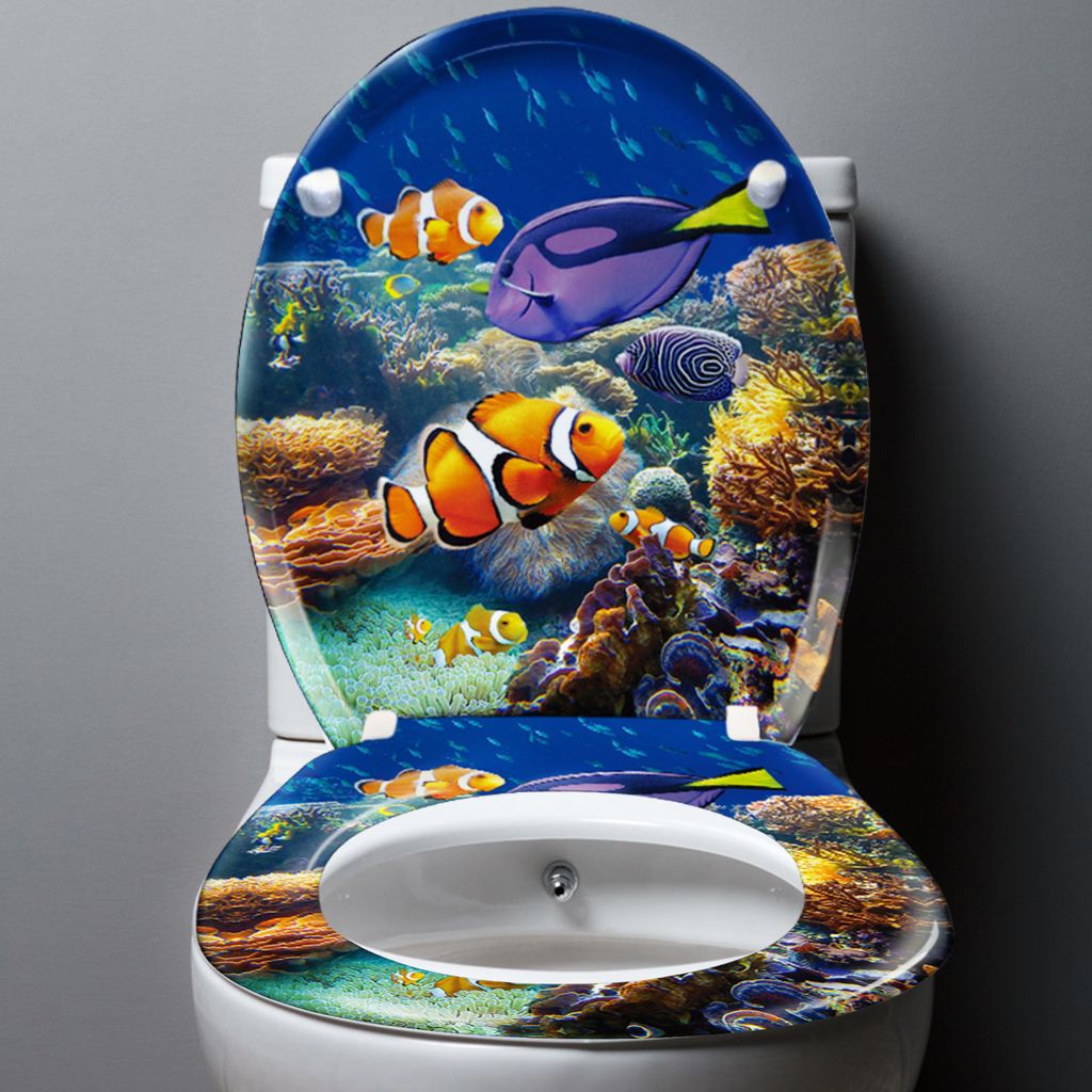 UISEBRT Toilettendeckel Absenkautomatik WC Sitz Klobrille Produktbild 8