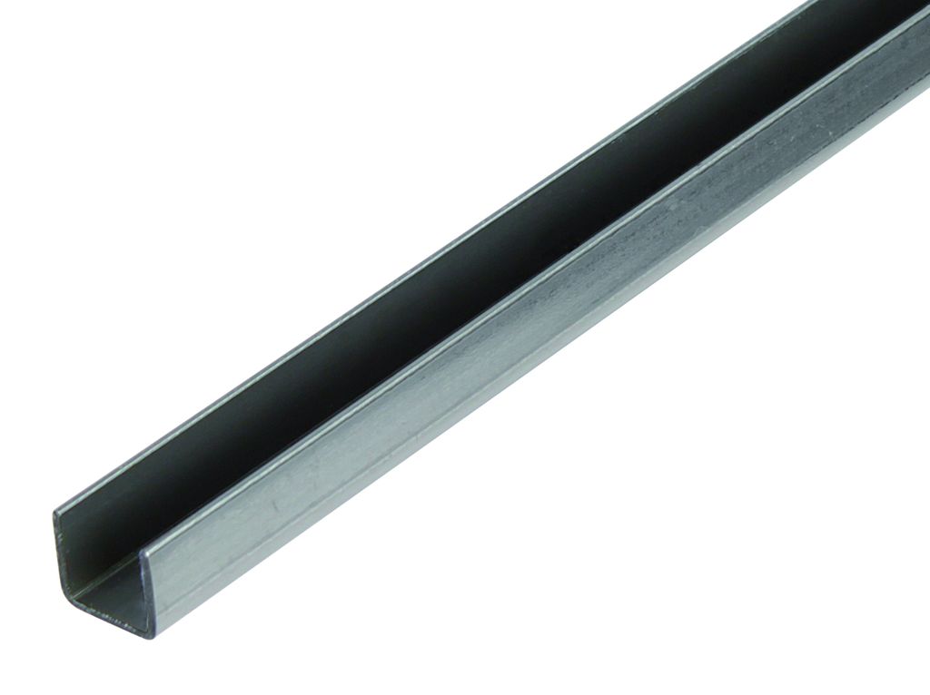 Alberts 432843 U-Profil | Stahl ruh | kalt gewalzt | 1000 mm x 20 mm x 20 mm