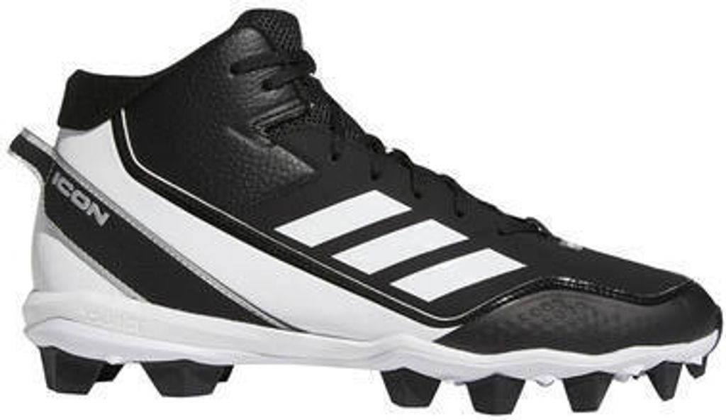 Adidas Icon 7 Mid MD (S23922) 9,5 Black Baseball/Softball Schuhe | Molded Cleats Stollen
