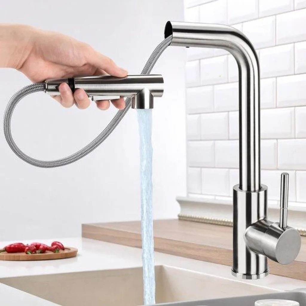 Robinet Évier Pivotant pour Cuisine Moderne avec Réglage Chaud et Froid