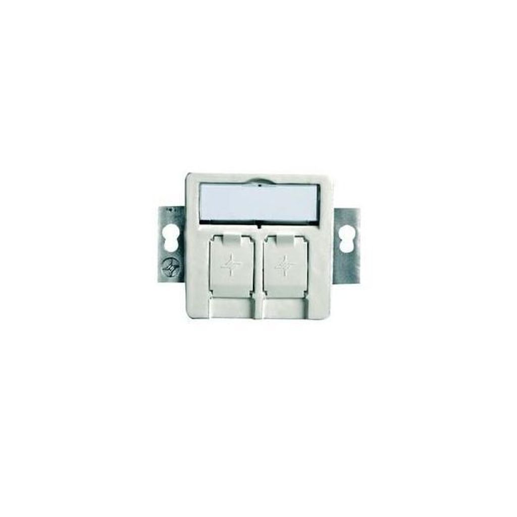 TELEGÄRTNER AMJ-S Aufn. 2x RJ45 UP/50 Datendose unbestückt rw