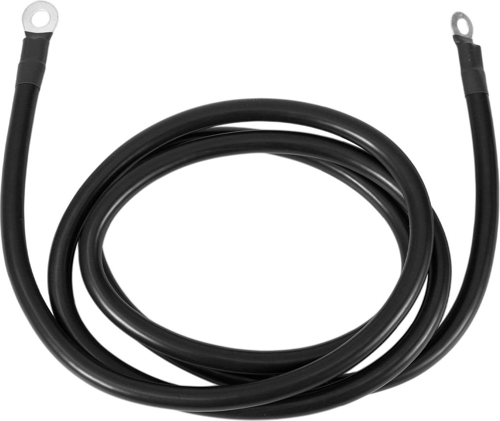 195cm 2AWG Batterie Wechselrichter Kabel 3/8" 5/16" Batterie Kabel Verzinntes Kupfer Schwarz OT Typ 1 Stück