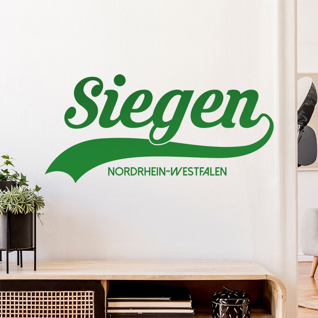 Siegen Nordrhein-Westfalen Wandtattoo Wandaufkleber Wall Sticker - Dekoration, Küche, Wohnzimmer, Schlafzimmer, Badezimmer
