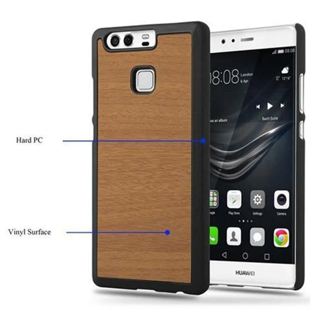 Cadorabo Hoesje voor Huawei P9 in METAAL ROSE GOUD - Hard Case Cover