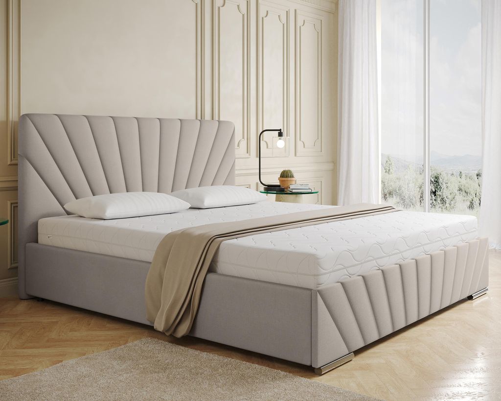 Polsterbett RAY - Komfortbett mit Stauraum, Doppelbett, Produktbild 