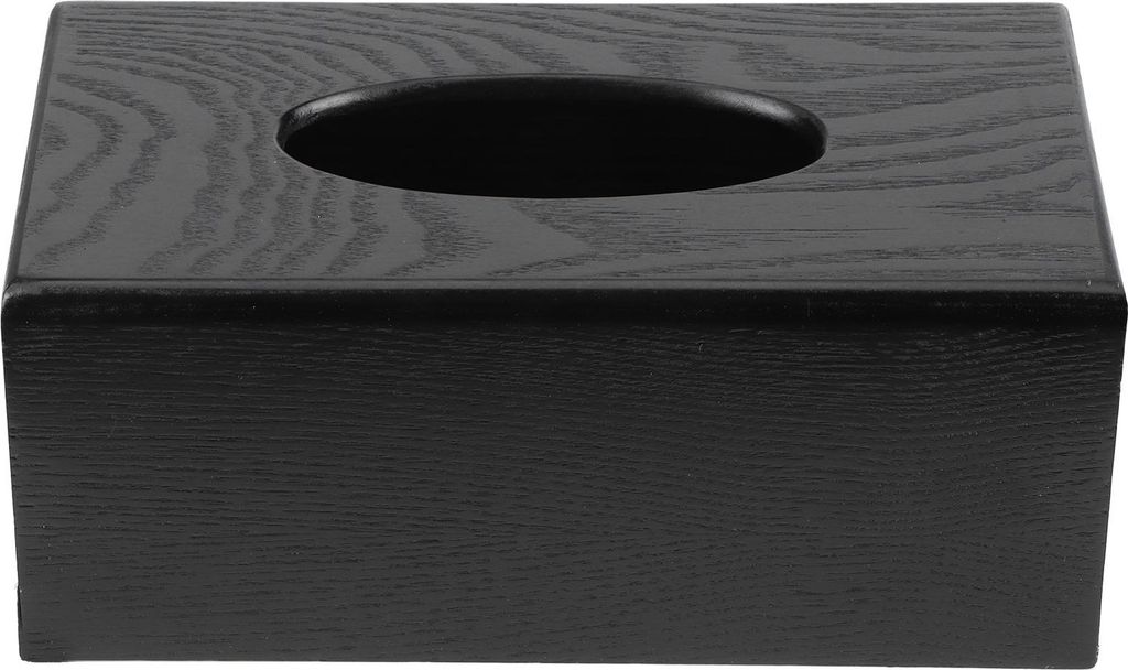 Schwarze hölzerne Tissue Box Serviettenetui Eleganter Stil Tissue Holder für Home Hotel Living Room