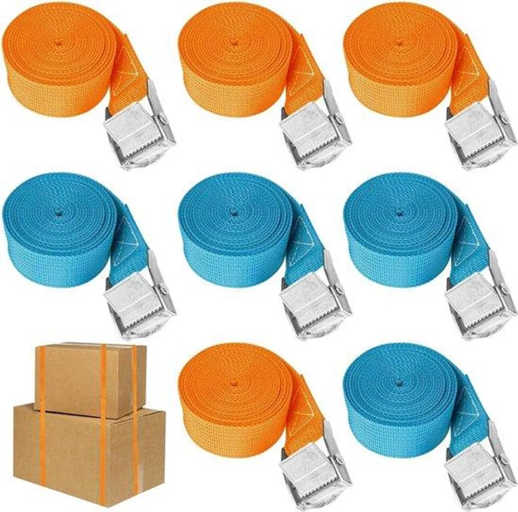 Sangle robuste à manivelle 25mm blindée pour arrimage de coffre auto
