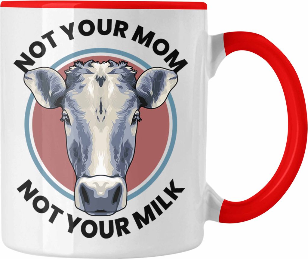 Trendation - Veganer Geschenk Lustige Tasse Vegetarier Geschenkidee Tasse Lustig für Geschenkset oder Geschenkbox Vagenerin Not Your Mom Not Your ...