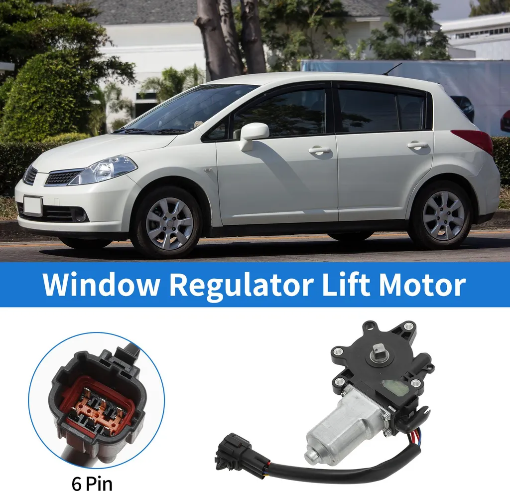 Moteur de Lève-Vitre Électrique pour Nissan Tiida avec Prise 6 Broches