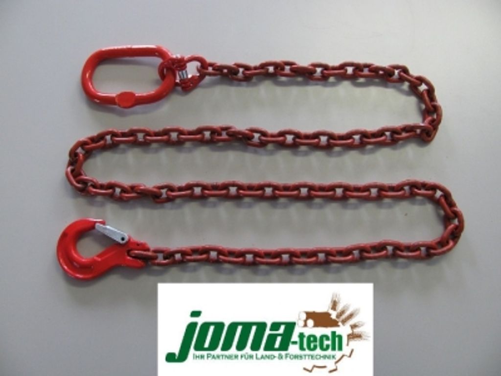 und Parallelhaken von Joma-Tech 4,0 Meter Rückekette 8mm rund mit Schling