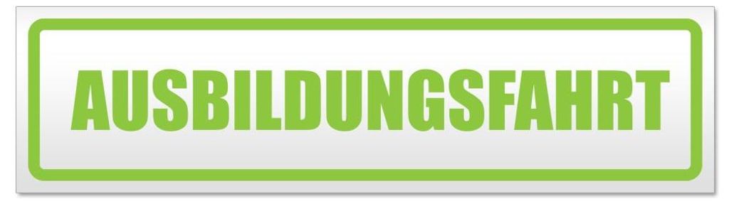Kiwistar - Autoaufkleber - Lindgrün - 45 x 12 cm - Ausbildungsfahrt - Hinweis Aufkleber Sticker für Auto, Kfz, Fahrrad, PKW, LKW