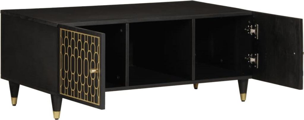 vidaXL Couchtisch 100x54x40 cm Massivholz Mango