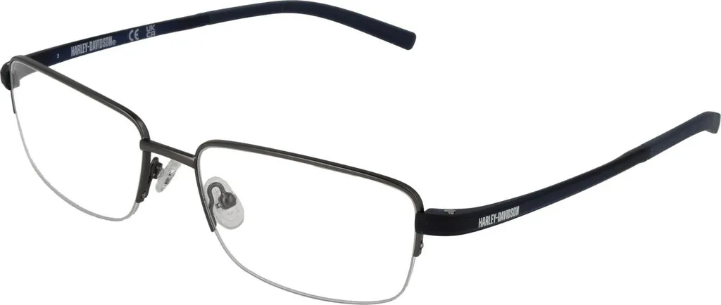 Monture de vue Harley-Davidson HD00017 en métal noir pour un look biker