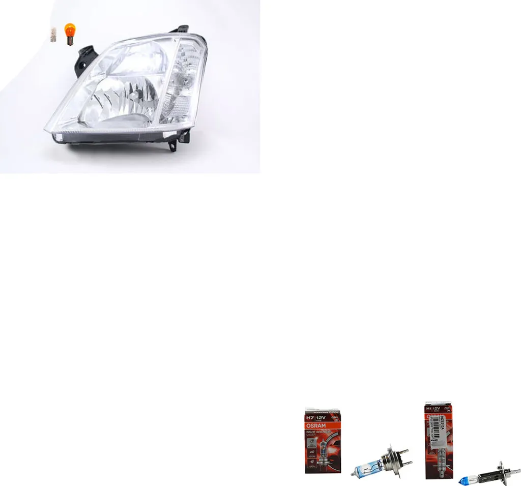 Kit Faro Opel Meriva A Sinistro + Osram Night Breaker Laser 150%