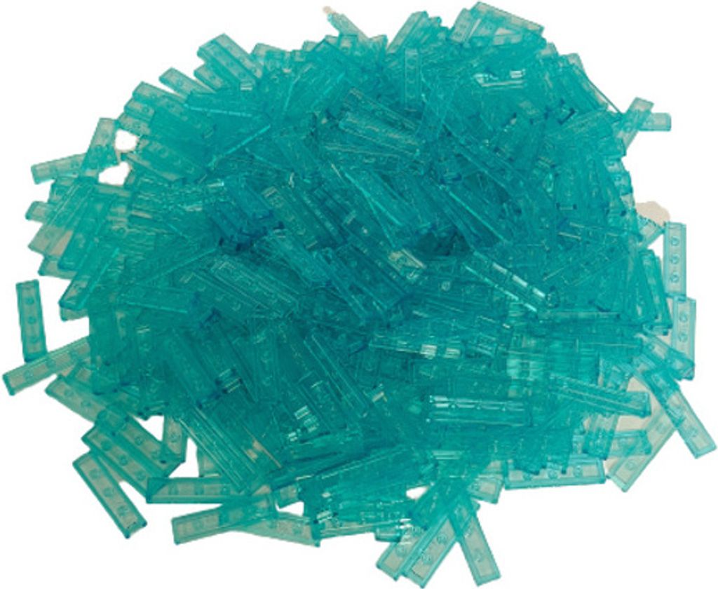 LEGO 1x4 Fliesen Blau Transparent - 2431 NEU! Menge 250x