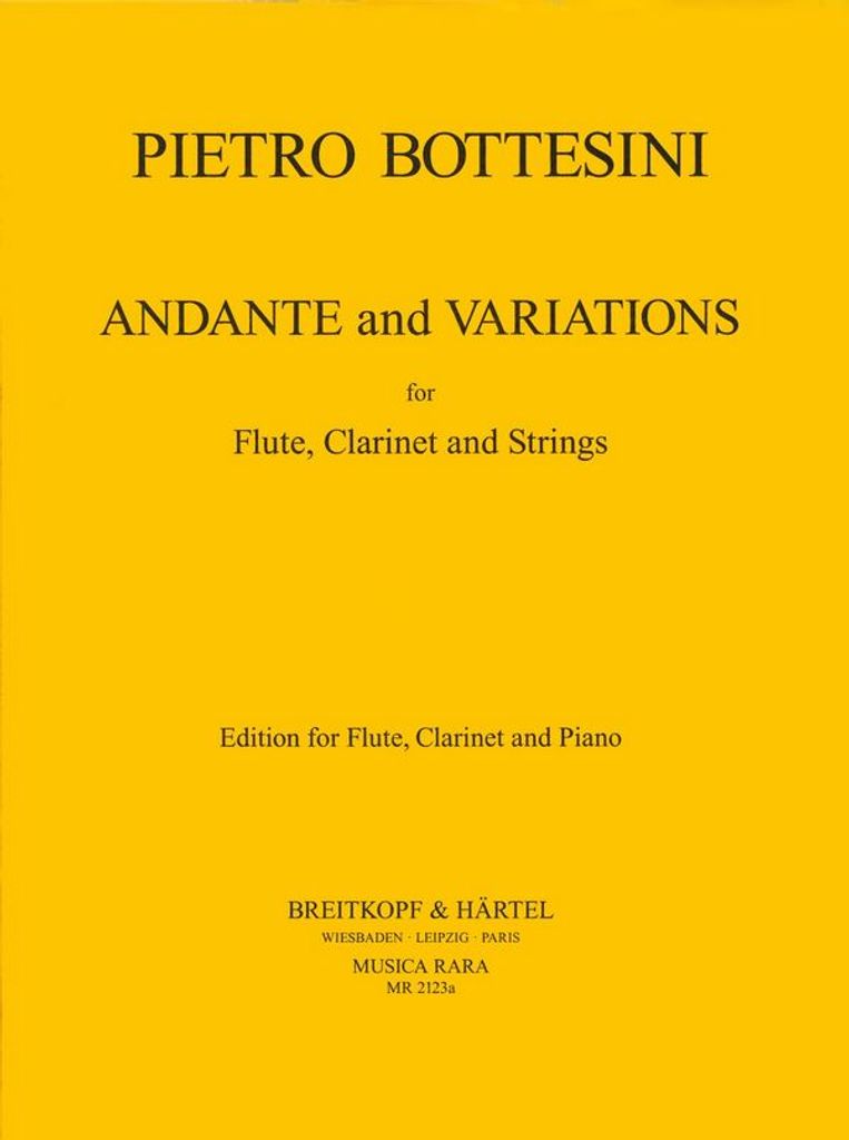 Andante and Variationsfor flute, clarinet and piano reduction