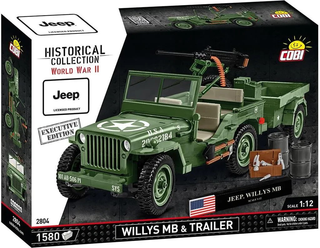 Cobi 2804 Willys MB Executive Edition Maquette Jeep Militaire 1/12