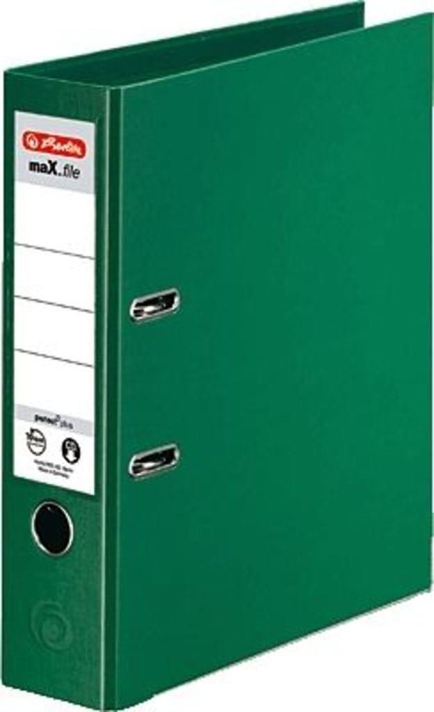 Herlitz Ordner maX.file protect plus Rückenbreite: 80 mm DIN A4 grün