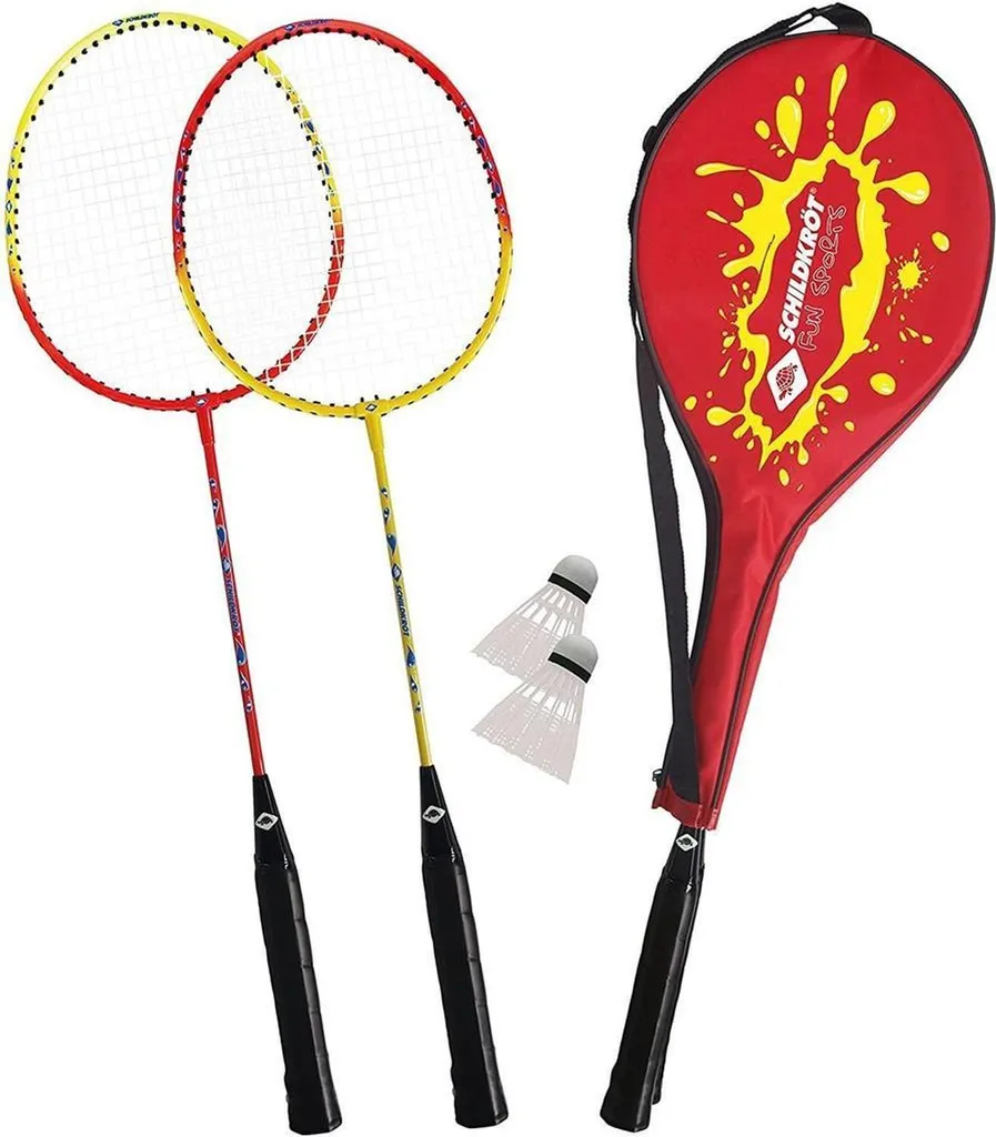Kit Badminton Schildkröt Funsport avec Raquettes Acier et Housse 3/4
