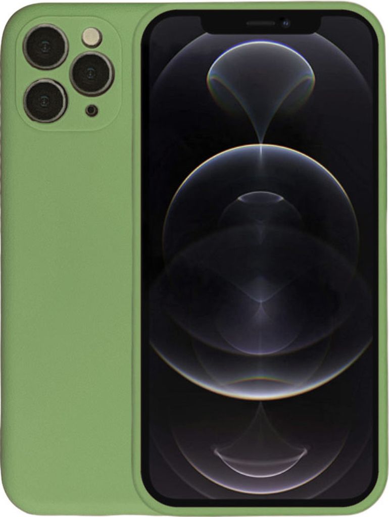 Handyhülle für iPhone 12 Mini Silikonhülle - Backcover Siliconen Case - Grün
