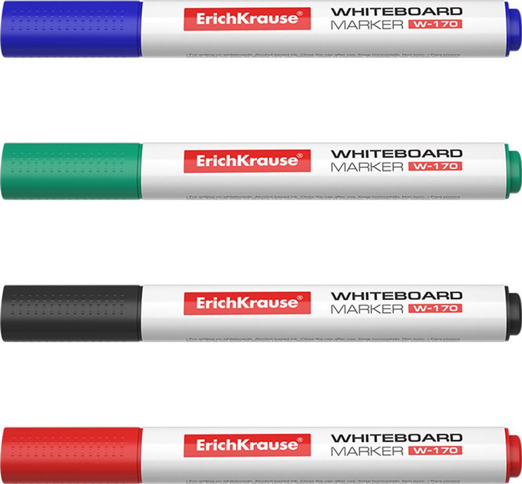 Whiteboard Marker W-170 Rundspitze 2mm 4er Set