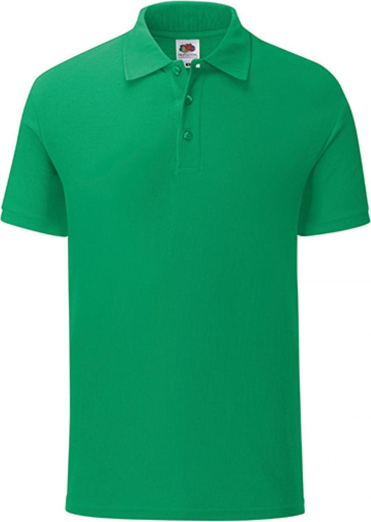 Fruit of the Loom 63-044-0 | Herren Iconic Polo, Schmaler Fashion Fit - Farbe: Kelly Green - Größe: S