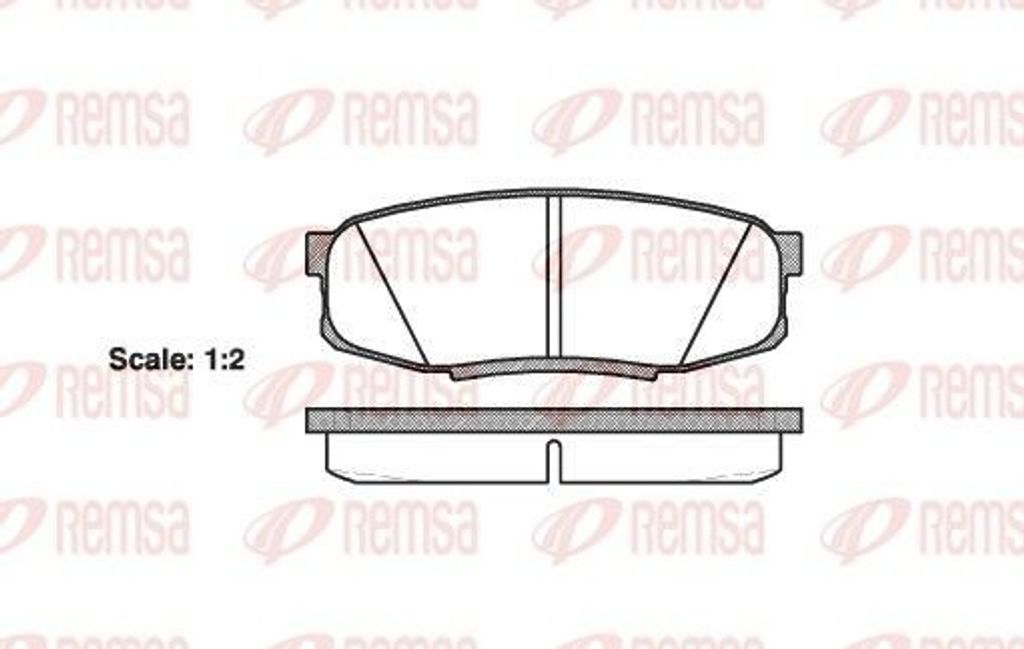 REMSA Bremsbeläge Satz Hinten Bremsklötze für TOYOTA LAND CRUISER 150 (KDJ15, GRJ15) 1272.00
