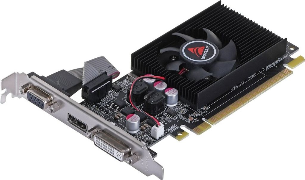 Biostar GeForce GT610, GeForce GT 610, 2 GB, GDDR3, 64 bit, Obrázek produktu 