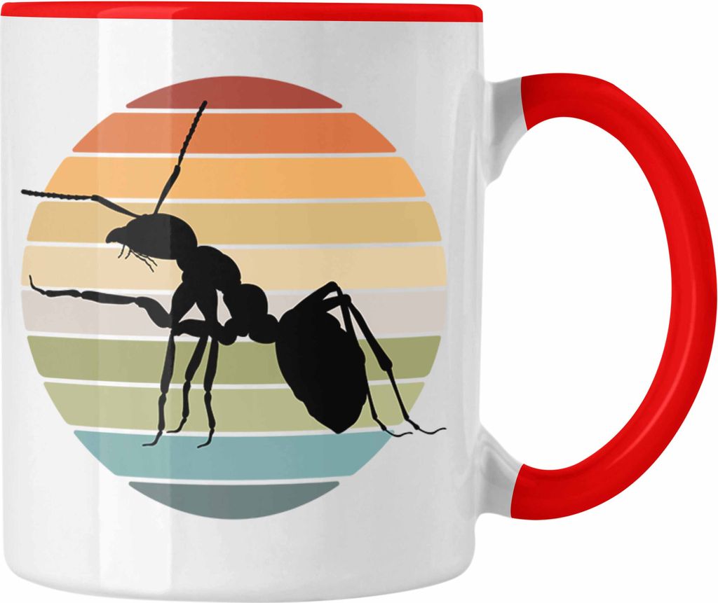 Trendation - Ameise Insekten Tasse (Rot)