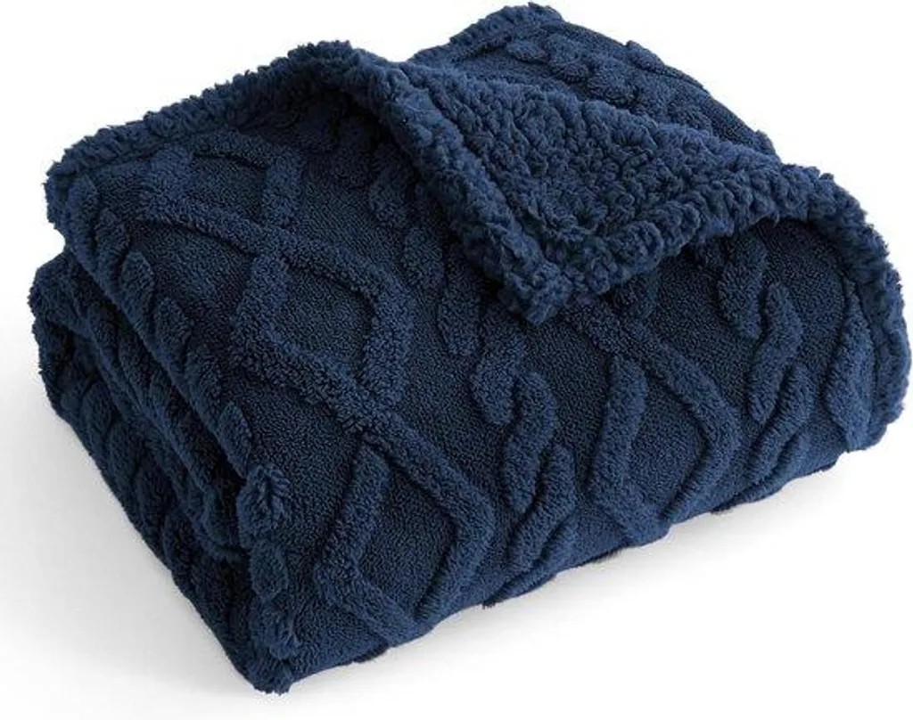 Lit pour chien imperméable pour intérieur et extérieur - Peluche Marine