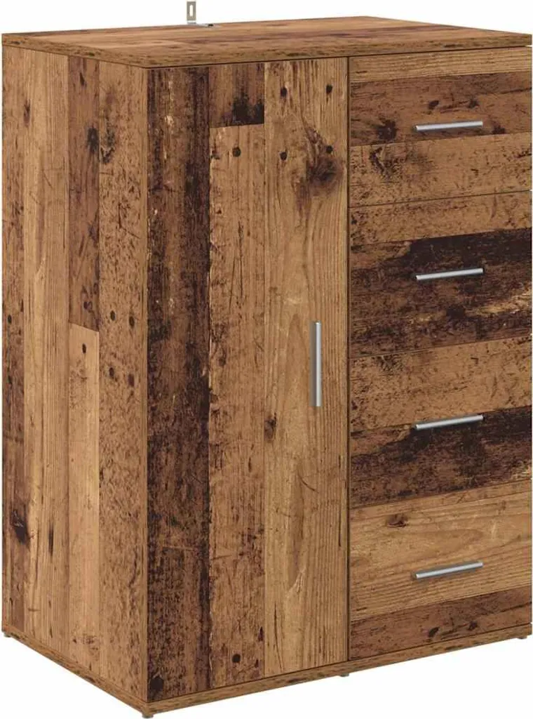 SYFAX™ Credenza Legno vecchio 59 x 39 x 80 cm Legno multistrato
