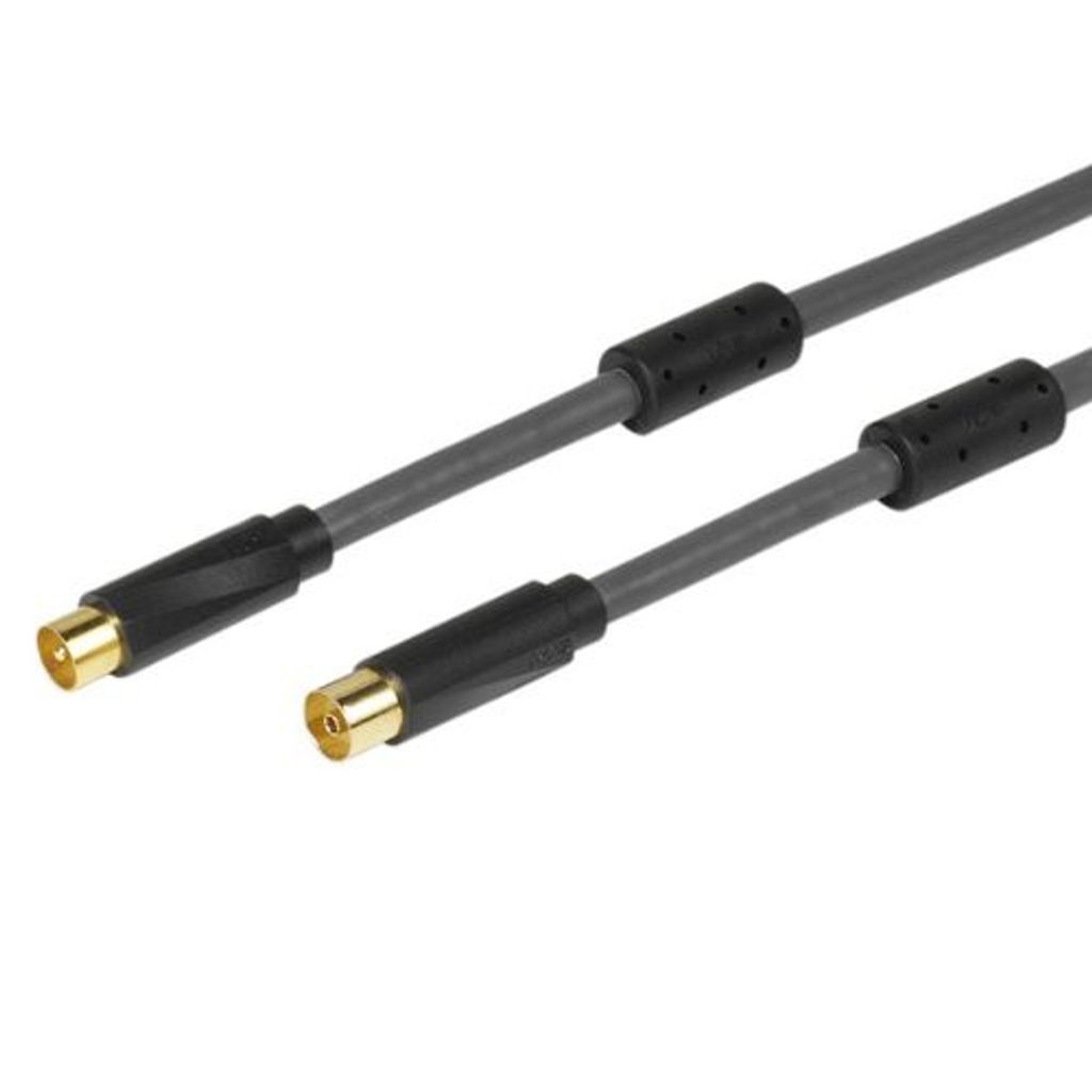 ViVanco SI CPCS 15 - Koaxialkabel de Antenne (110 dB, 1,5m, abgeschirmt mit 3 Lagen)